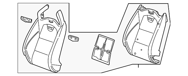 23350817 Деталь SEAT BACK ASSY