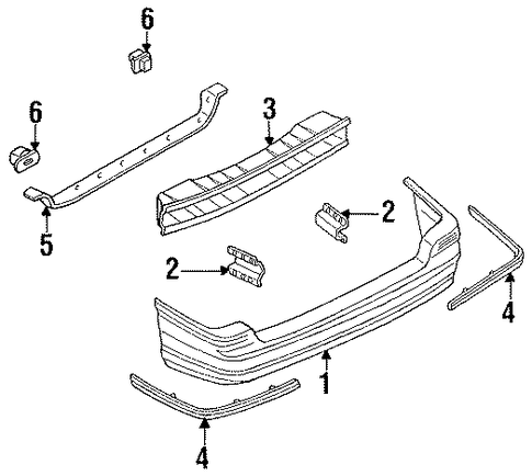 Escort BUMPER & COMPONENTS - REAR 2