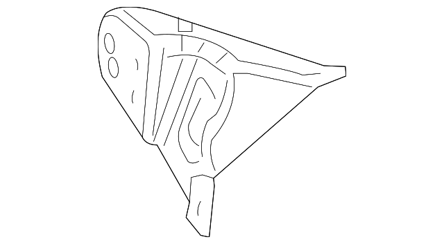 68070519AA Деталь FENDER BRACKET, LEFT