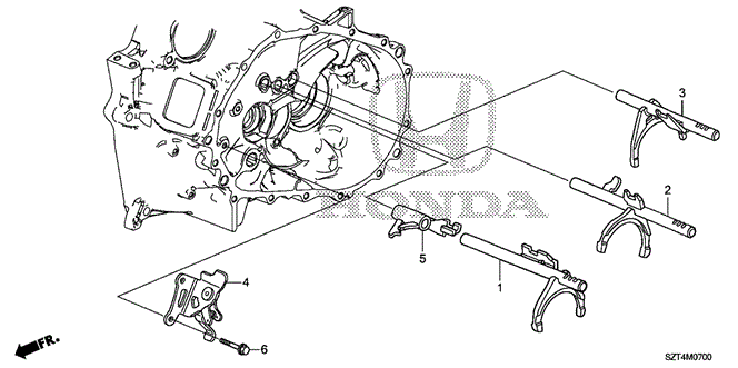 TRANSMISSION - MANUAL/MT SHIFT FORK - SHIFT HOLDER for 2011 Honda CR-Z #1