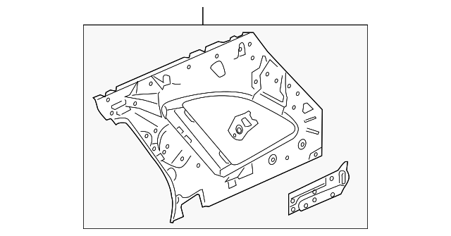 6371078J00 Деталь INNER QTR PANEL, LEFT