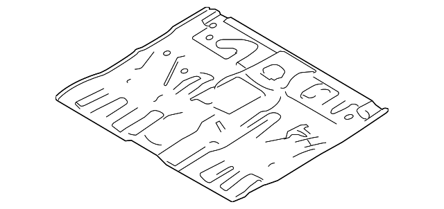 9L8Z7811135B Деталь CENTER FLOOR PAN
