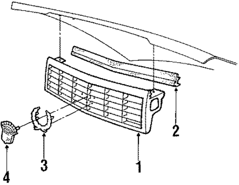 Allante GRILLE & COMPONENTS