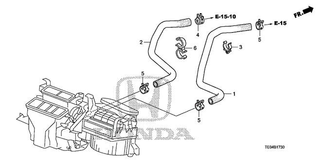 ELECTRICAL / EXHAUST / HEATER / FUEL/WATER HOSE (L4) for 2008 Honda ACCORD COUPE #1