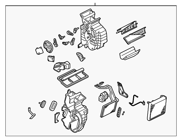 97205-2F000 Деталь AC & HEATER ASSY