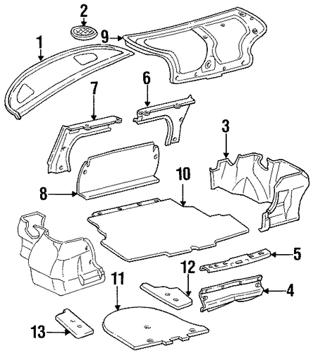Corolla INTERIOR TRIM - REAR BODY 2