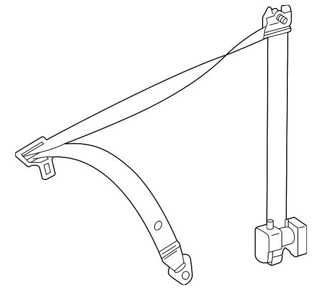 215-860-11-85-1A23 Деталь RETRACTOR ASSY, LEFT