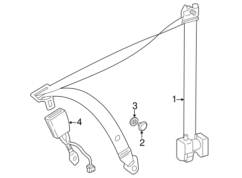 CL55 AMG FRONT SEAT BELTS