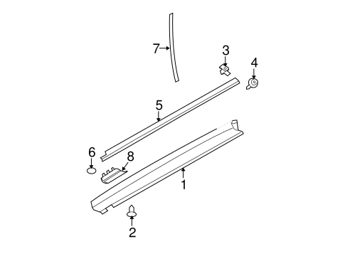 Caliber EXTERIOR TRIM - PILLARS