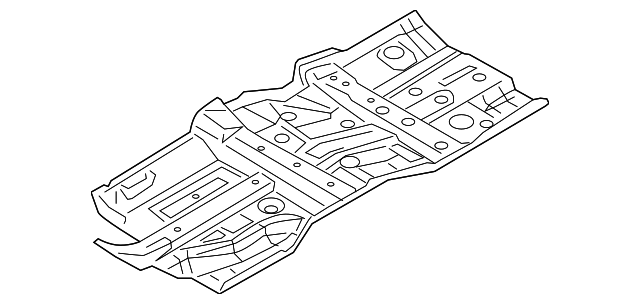 G43211MAMA Деталь FRONT FLOOR PAN, LEFT