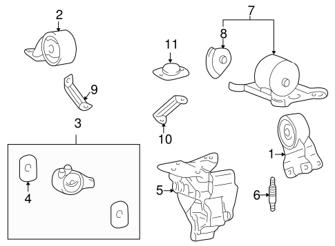 Optima ENGINE & TRANS MOUNTING