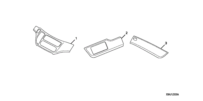ACCESSORIES/METER PANEL AND DASH TRIM (1) for 2006 Honda ODYSSEY #1