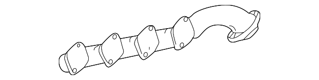 113-140-04-09 EXHAUST MANIFOLD, RIGHT