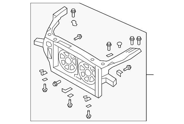 62501-KB50A Деталь RADIATOR SUPPORT