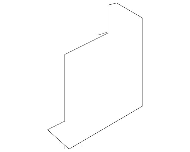 21559-KB50A Деталь AIR GUIDE BRACKET, LEFT