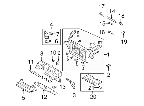 GT-R RADIATOR SUPPORT