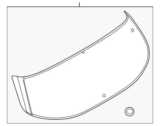 CJ5Z-7842006-A Деталь LIFT GATE GLASS