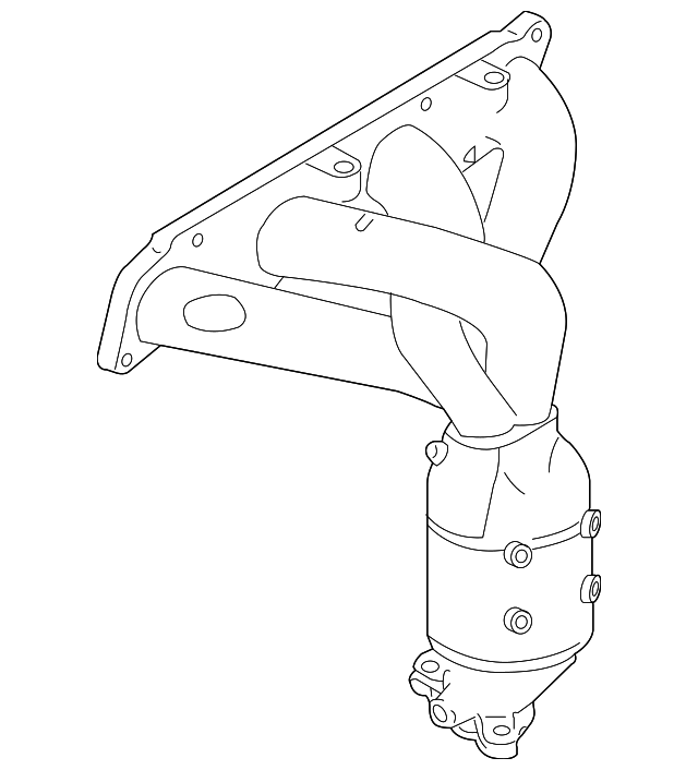 1411082Z00 Деталь EXHAUST MANIFOLD