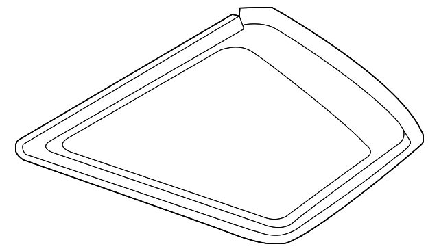 87820-3E030 Деталь QTR GLASS, RIGHT