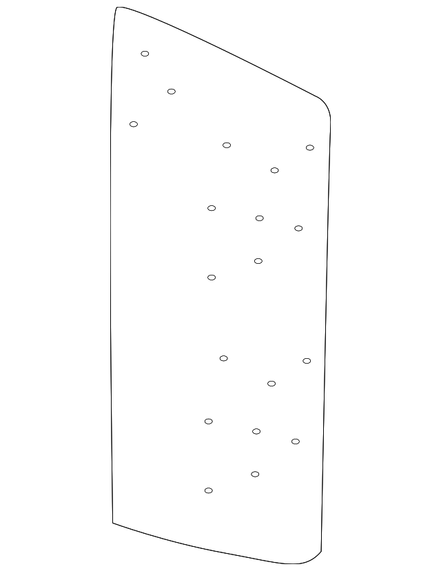 5N0-885-754-1BS Деталь SEAT BACK PANEL, RIGHT