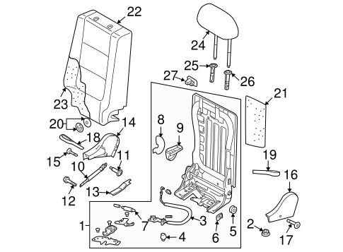 Tiguan REAR SEAT COMPONENTS 3