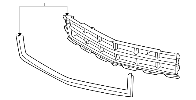 25778326 Деталь LOWER GRILLE