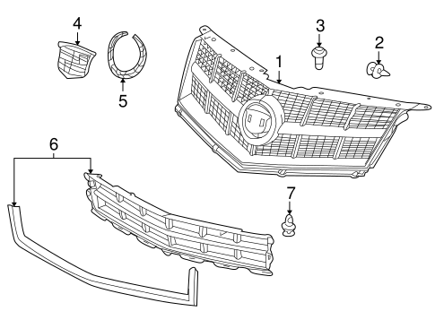 SRX GRILLE & COMPONENTS
