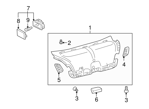 LS600h INTERIOR TRIM - TRUNK