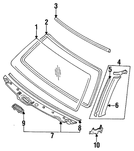 MPV GLASS - WINDSHIELD