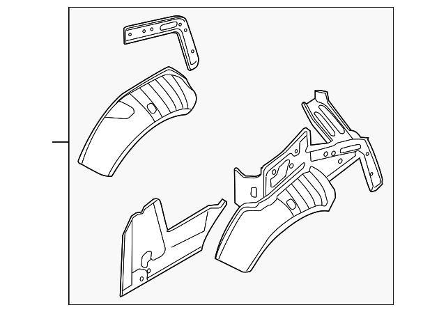 41-21-7-194-761 Деталь INNER PANEL ASSY, LEFT