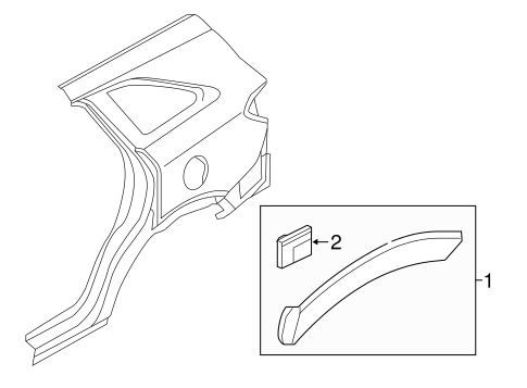 Sorento EXTERIOR TRIM - QUARTER PANEL