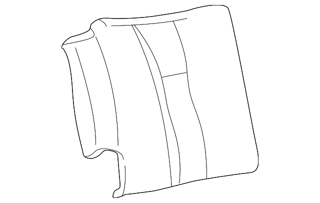 8890435410 Деталь SEAT BACK PAD, LEFT