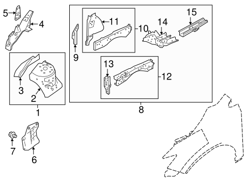 Murano STRUCTURAL COMPONENTS & RAILS