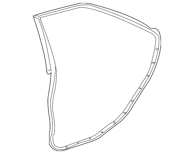 10369140 Деталь DOOR W'STRIP, RIGHT