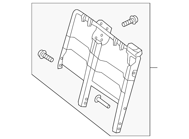 88651-1PC1A Деталь SEAT BACK FRAME, LEFT