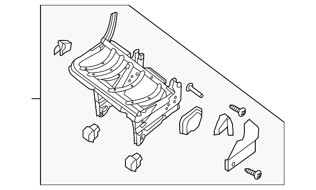 88351-1PC1A Деталь CUSHION FRAME, LEFT