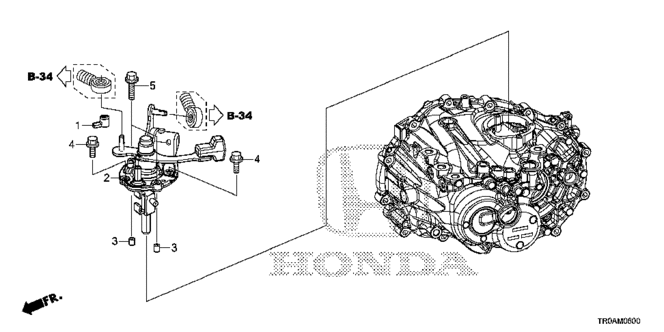 CIVIC SEDAN MT SHIFT ARM - SHIFT LEVER (1.8L)