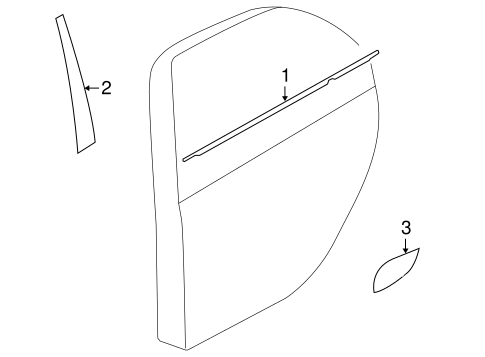 Lancer EXTERIOR TRIM - REAR DOOR