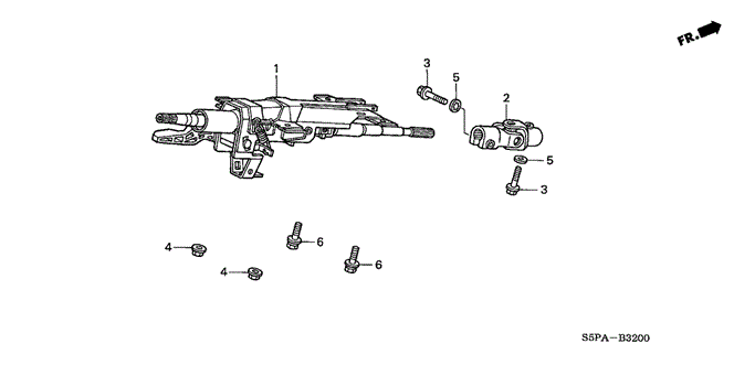 CIVIC COUPE STEERING COLUMN