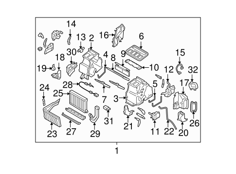 Outback EVAPORATOR & HEATER COMPONENTS