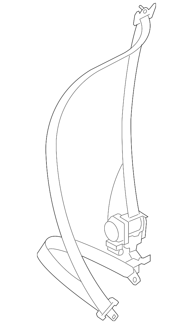 64621AJ02AWJ Деталь SEAT BELT ASSY, RIGHT