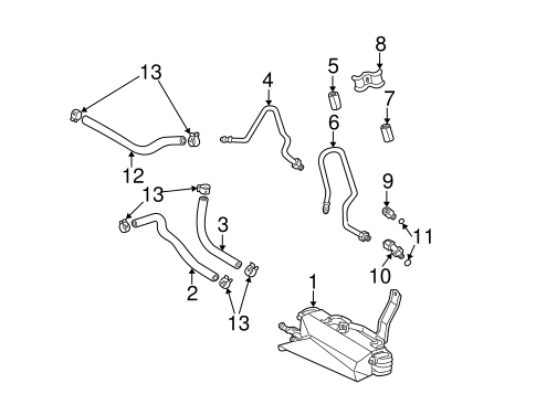 Highlander TRANS OIL COOLER