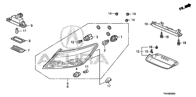 TL TAILLIGHT - LICENSE LIGHT