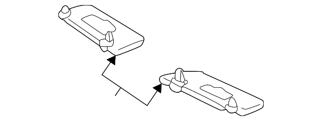 163-810-25-10-7F15 Деталь SUNVISOR, LEFT