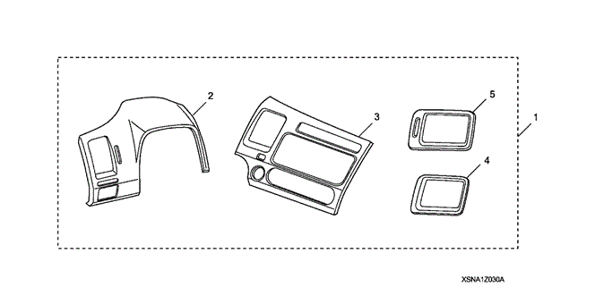 ACCESSORIES/INTERIOR GAUGE TRIM (CARBON FIBER LOOK) for 2011 Honda CIVIC COUPE #1