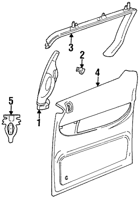 Grand Caravan INTERIOR TRIM - SIDE DOOR