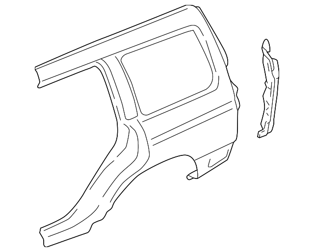 51402FC042 Деталь QUARTER PANEL, RIGHT