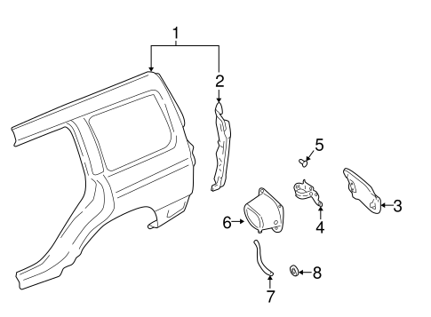 Forester QUARTER PANEL & COMPONENTS