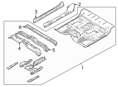 F-150 FLOOR - CAB