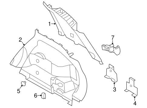 Rogue INTERIOR TRIM - QUARTER PANELS